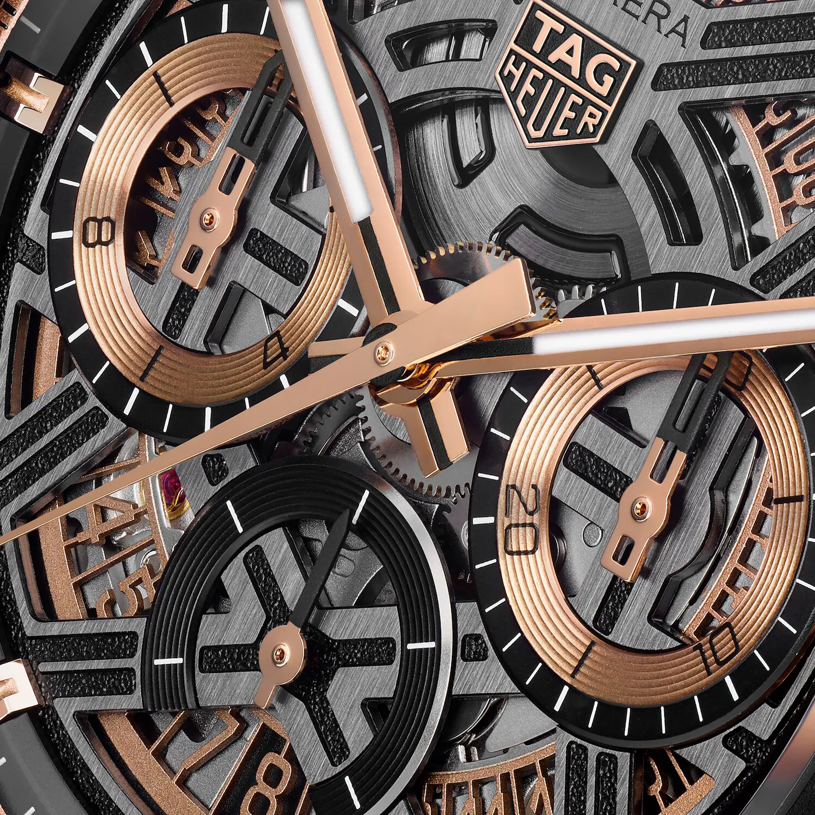 【Super Clone】TAG Heuer Carrera Chronograph Extreme Sport 44mm Mens Watch Gold CBU2050.FT6273