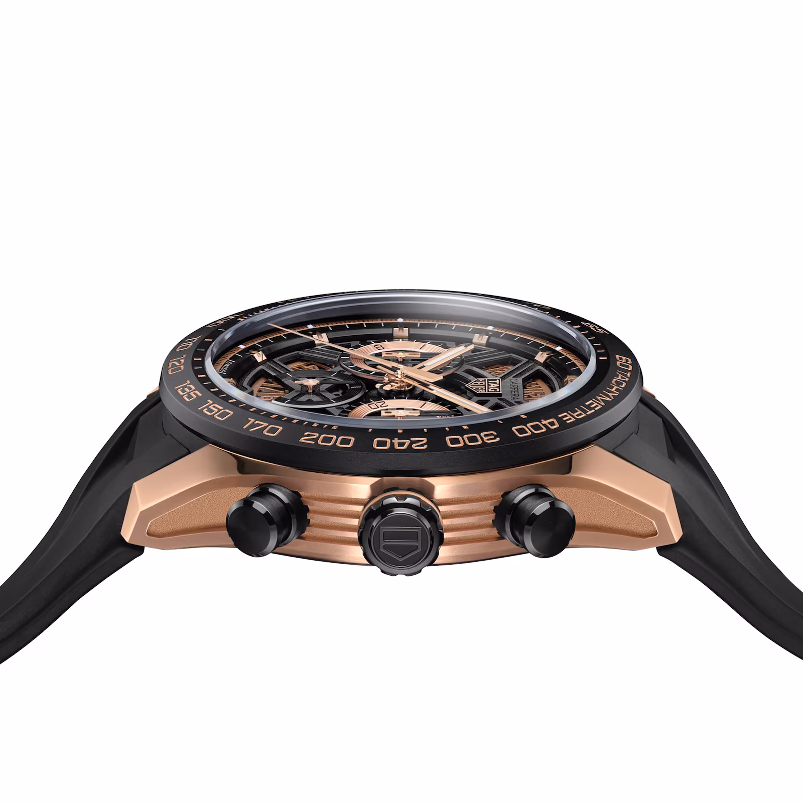 【Super Clone】TAG Heuer Carrera Chronograph Extreme Sport 44mm Mens Watch Gold CBU2050.FT6273