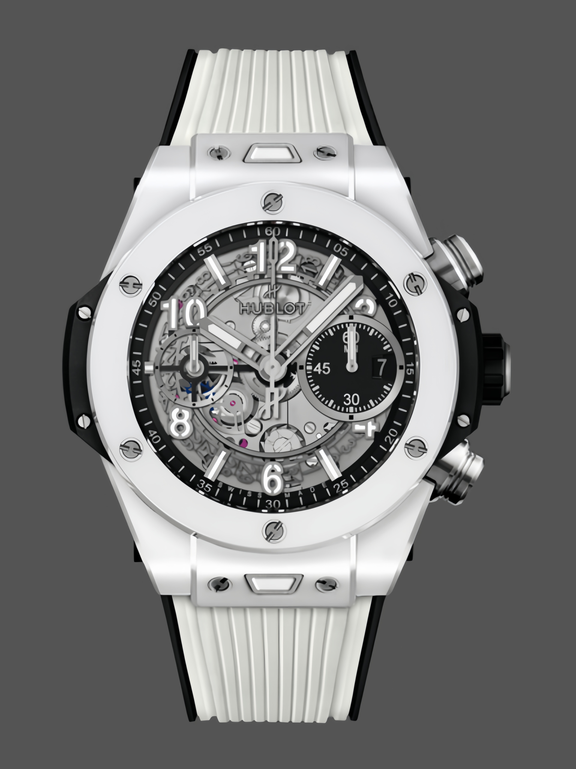 【Super Clone】Hublot Big Bang Unico White Ceramic 411.HX.1171.RX