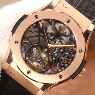 【Super Clone】Hublot Classic Fusion Skeleton Tourbillon 505.OX.0180.LR 45mm