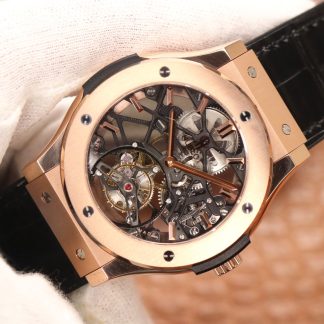 【Super Clone】Hublot Classic Fusion Skeleton Tourbillon 505.OX.0180.LR 45mm