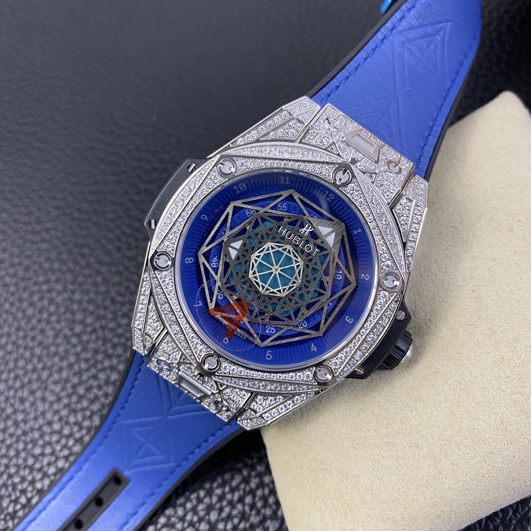 【Super Clone】Hublot Big Bang Sang Bleu Titanium 415.NX.7179.VR.1704.MXM18 45mm