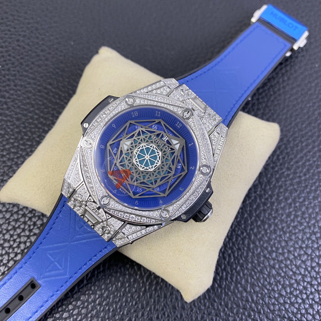 【Super Clone】Hublot Big Bang Sang Bleu Titanium 415.NX.7179.VR.1704.MXM18 45mm