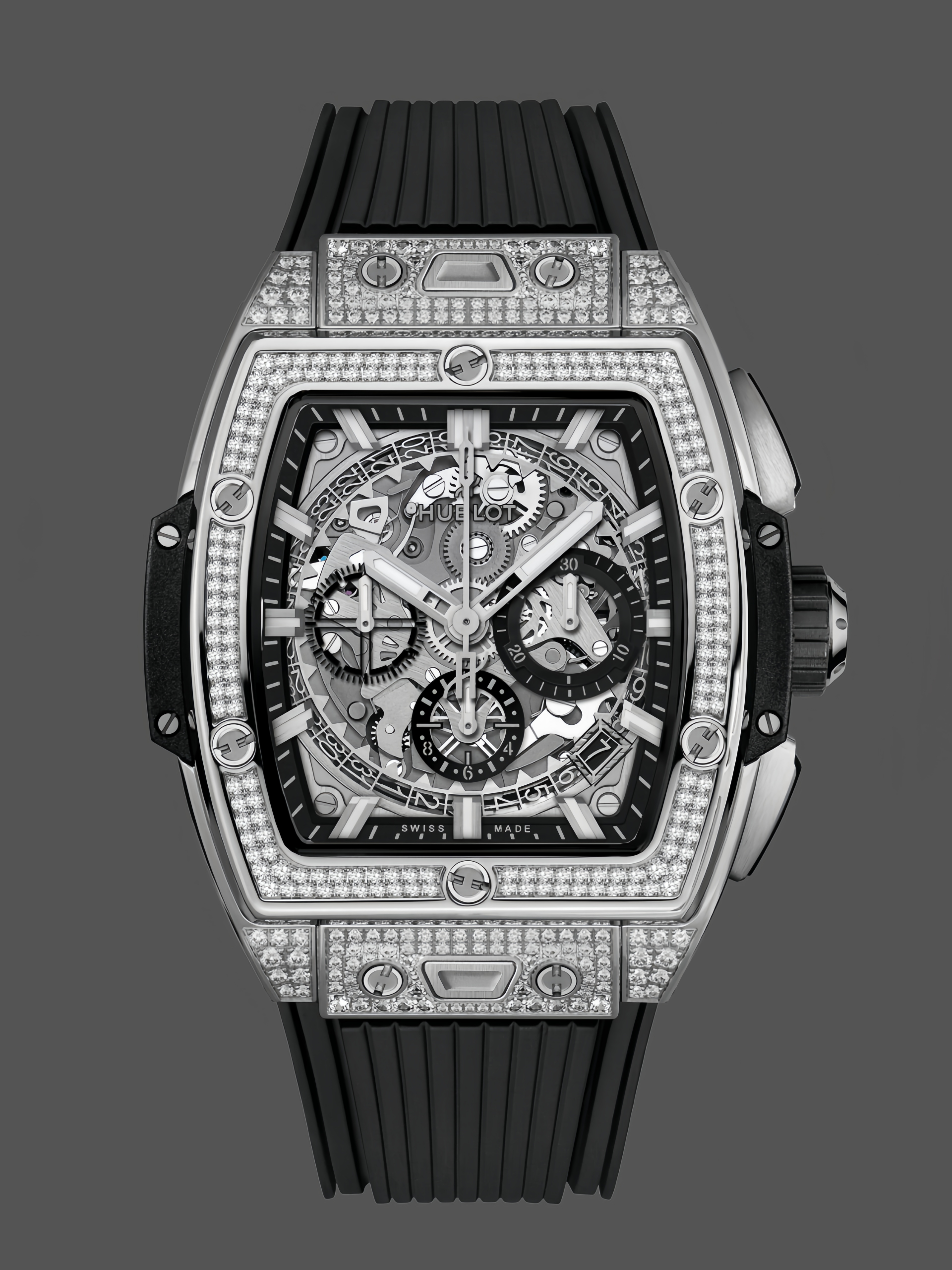【Super Clone】Hublot Spirit of Big Bang Titanium Pavé 42 mm 642.NX.0170.RX.1704