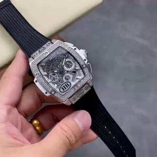 【Super Clone】Hublot Spirit of Big Bang Titanium Pavé 42 mm 642.NX.0170.RX.1704