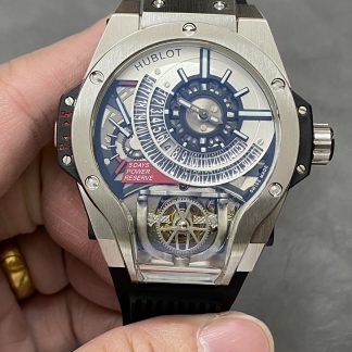 【Super Clone】Hublot MP MP-09 Tourbillon Bi-Axis Titanium 909.NX.1120.RX 45mm