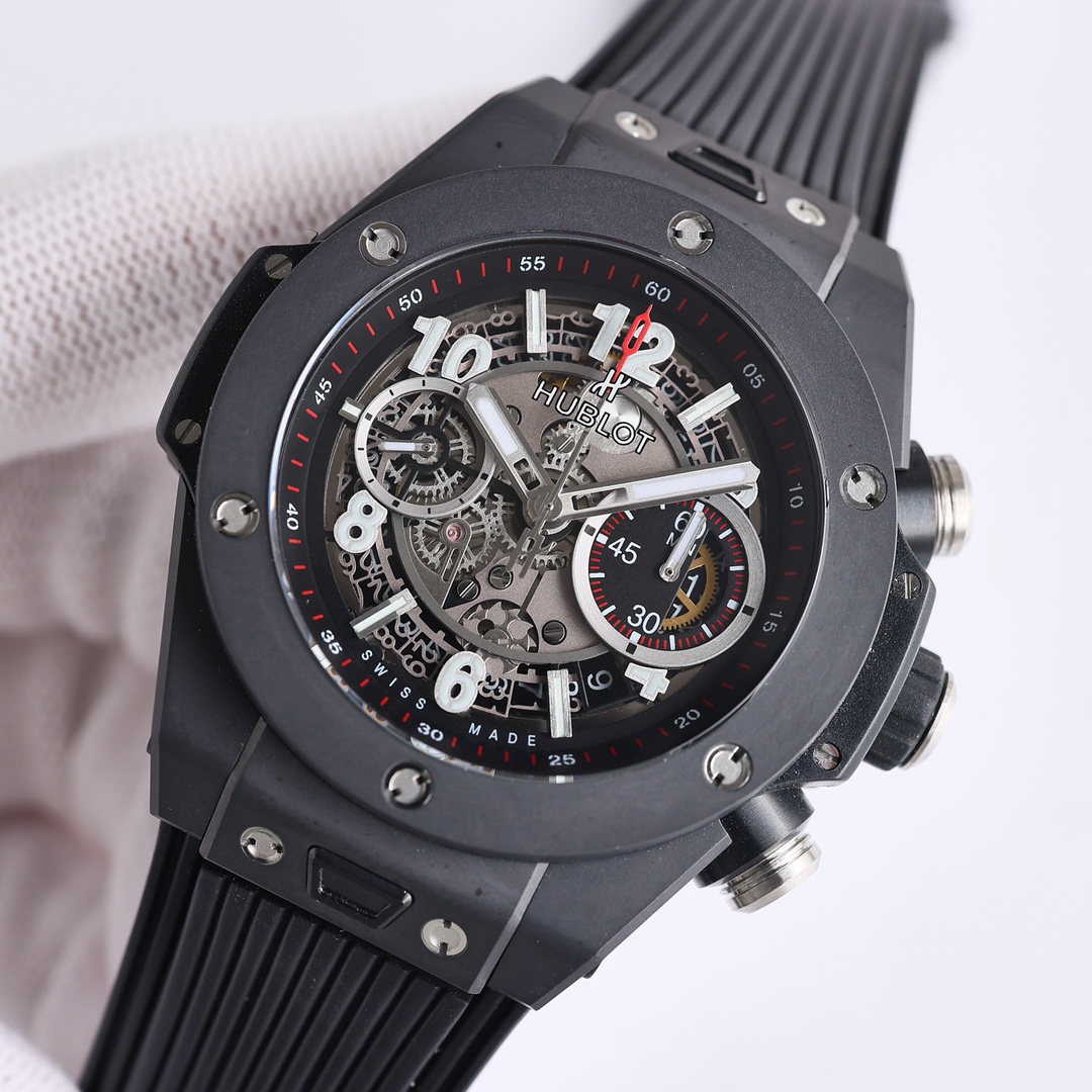 【Super Clone】Hublot 441.CI.1170.RX Big Bang Unico Black Magic 42mm Men's