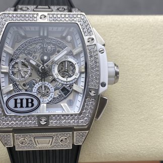 【Super Clone】Hublot Spirit of Big Bang Titanium Pavé 42 mm 642.NX.0170.RX.1704