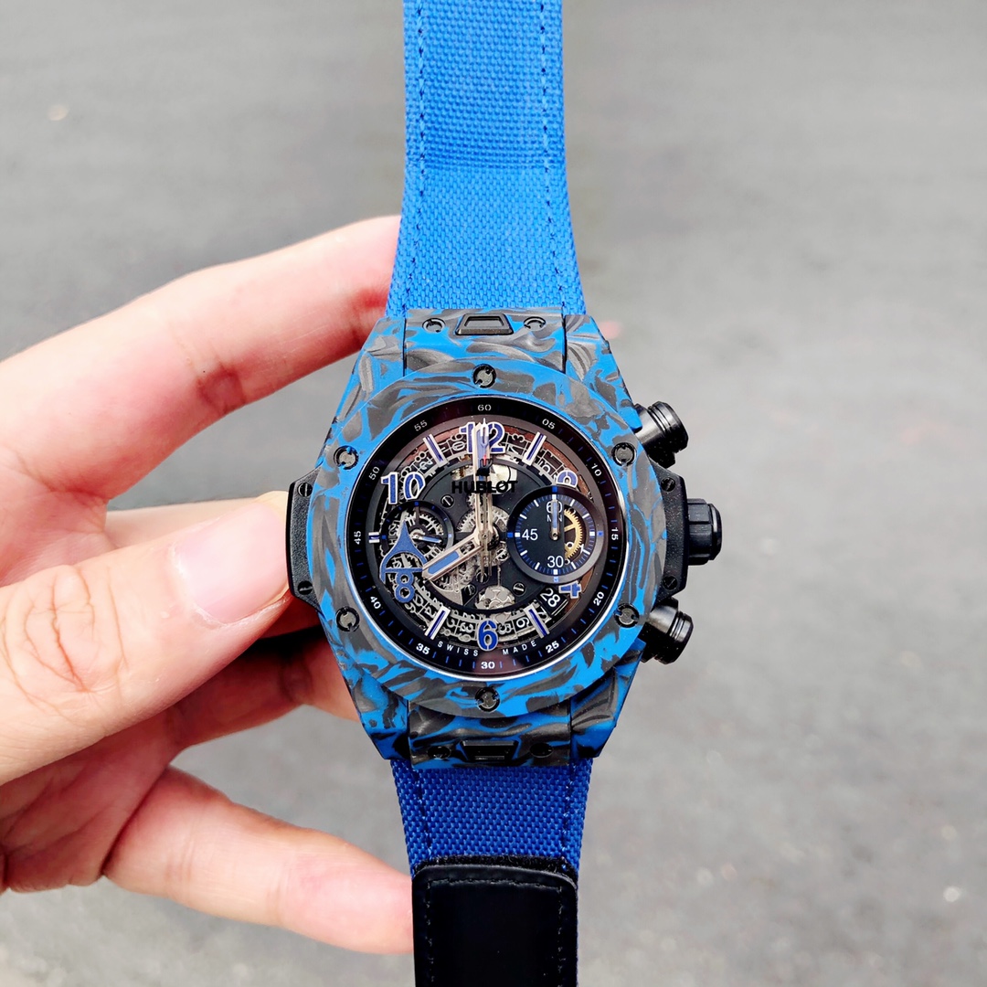 【Super Clone】Hublot 411.QV.1123.NR.OVK21 Big Bang Unico Red Carbon Alex Ovechkin Watch 45mm