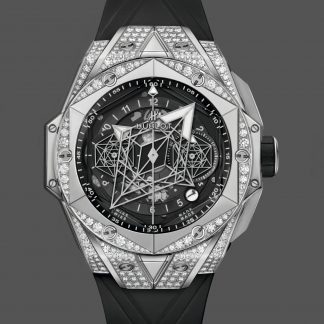 【Super Clone】418.NX.1107.RX.1604.MXM20 Hublot Big Bang Sang Bleu II Titanium Pave
