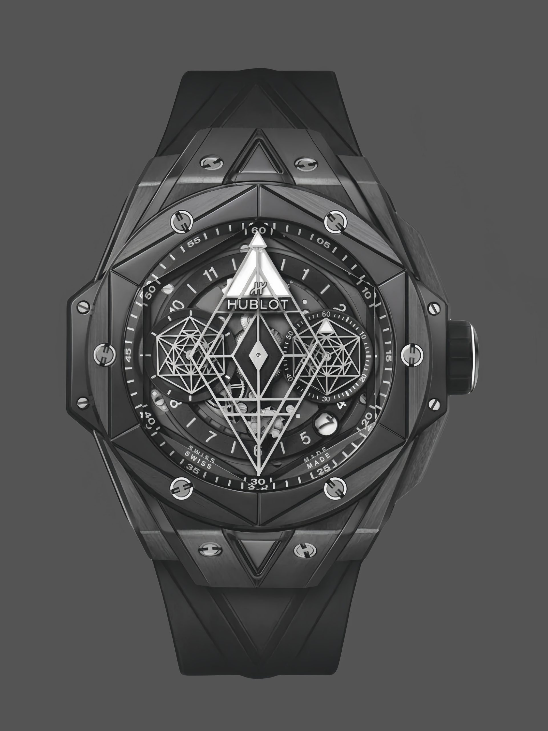 【Super Clone】418.CX.1107.RX.MXM22 Hublot Big Bang Sang Bleu II Black Magic