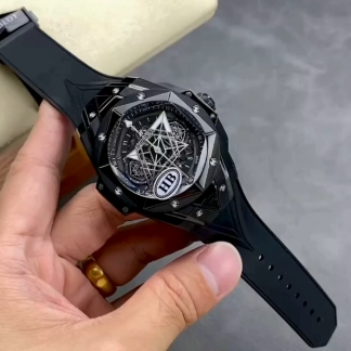 【Super Clone】418.CX.1107.RX.MXM22 Hublot Big Bang Sang Bleu II Black Magic