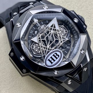 【Super Clone】418.CX.1107.RX.MXM22 Hublot Big Bang Sang Bleu II Black Magic