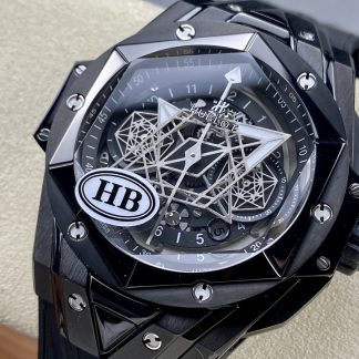 【Super Clone】418.CX.1107.RX.MXM22 Hublot Big Bang Sang Bleu II Black Magic