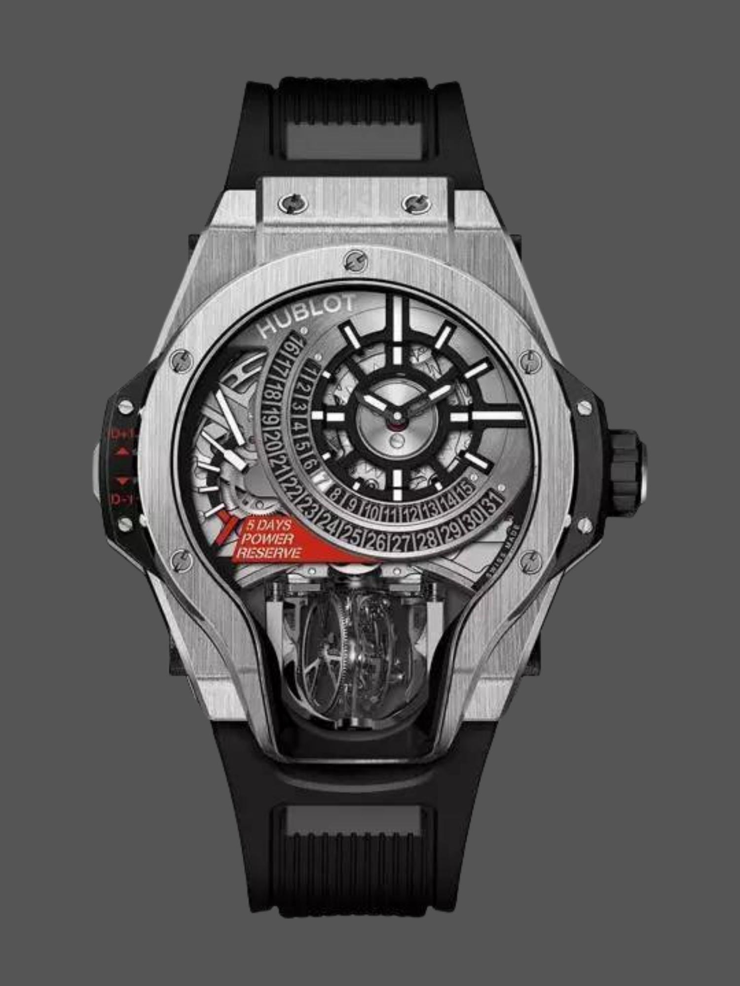 【Super Clone】Hublot MP MP-09 Tourbillon Bi-Axis Titanium 909.NX.1120.RX 45mm