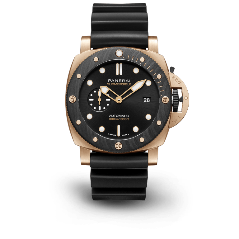 【Super Clone】Submersible Black QuarantaQuattro Goldtech? OroCarbo 44mm