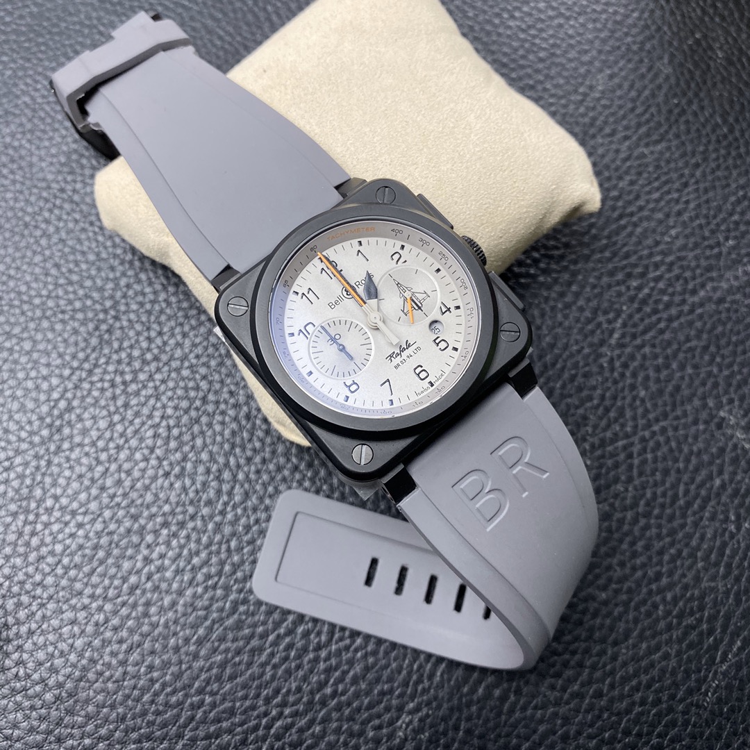 【Super Clone】Bell Ross BR 03-94 Chronograph Grey Dial