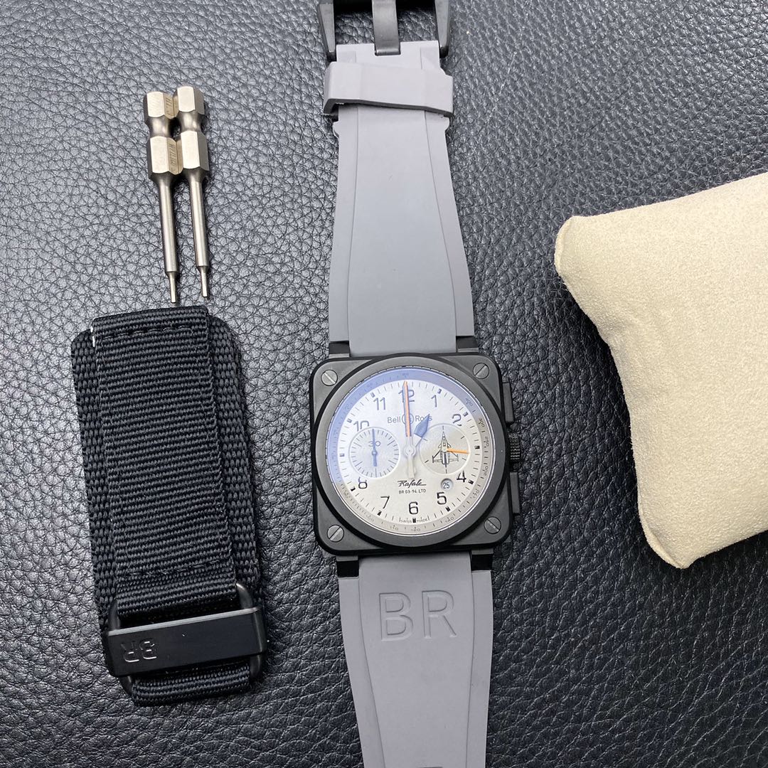 【Super Clone】Bell Ross BR 03-94 Chronograph Grey Dial
