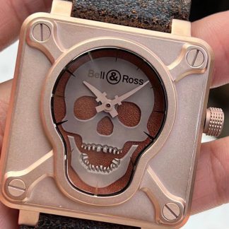 【Super Clone】Bell & Ross BR0192-SKULL-BR BR 01 Skull Bronze 46 mm Watch
