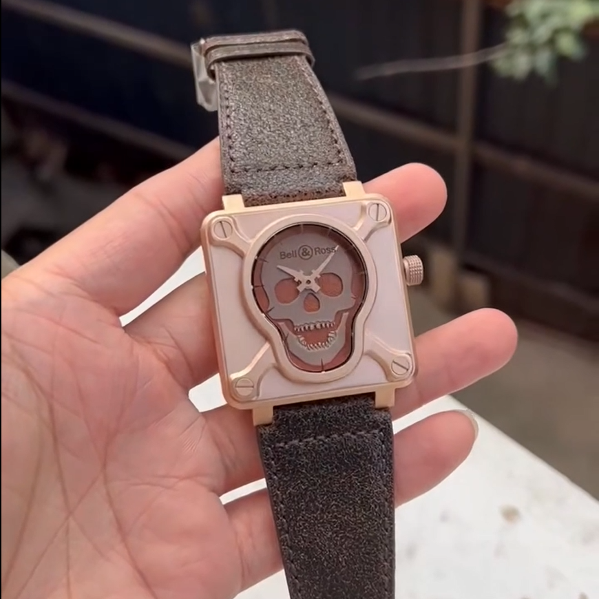 【Super Clone】Bell & Ross BR0192-SKULL-BR BR 01 Skull Bronze 46 mm Watch