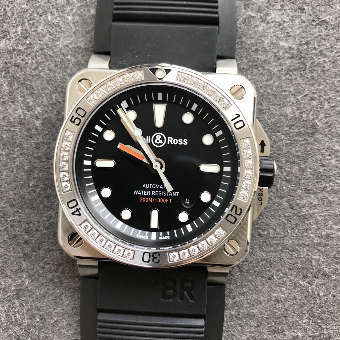 【Super Clone】Bell Ross BR 03 92-D-BL-ST/SRB Black Dial