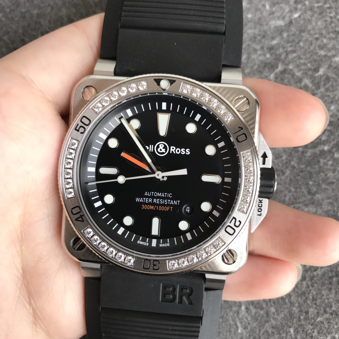 【Super Clone】Bell Ross BR 03 92-D-BL-ST/SRB Black Dial