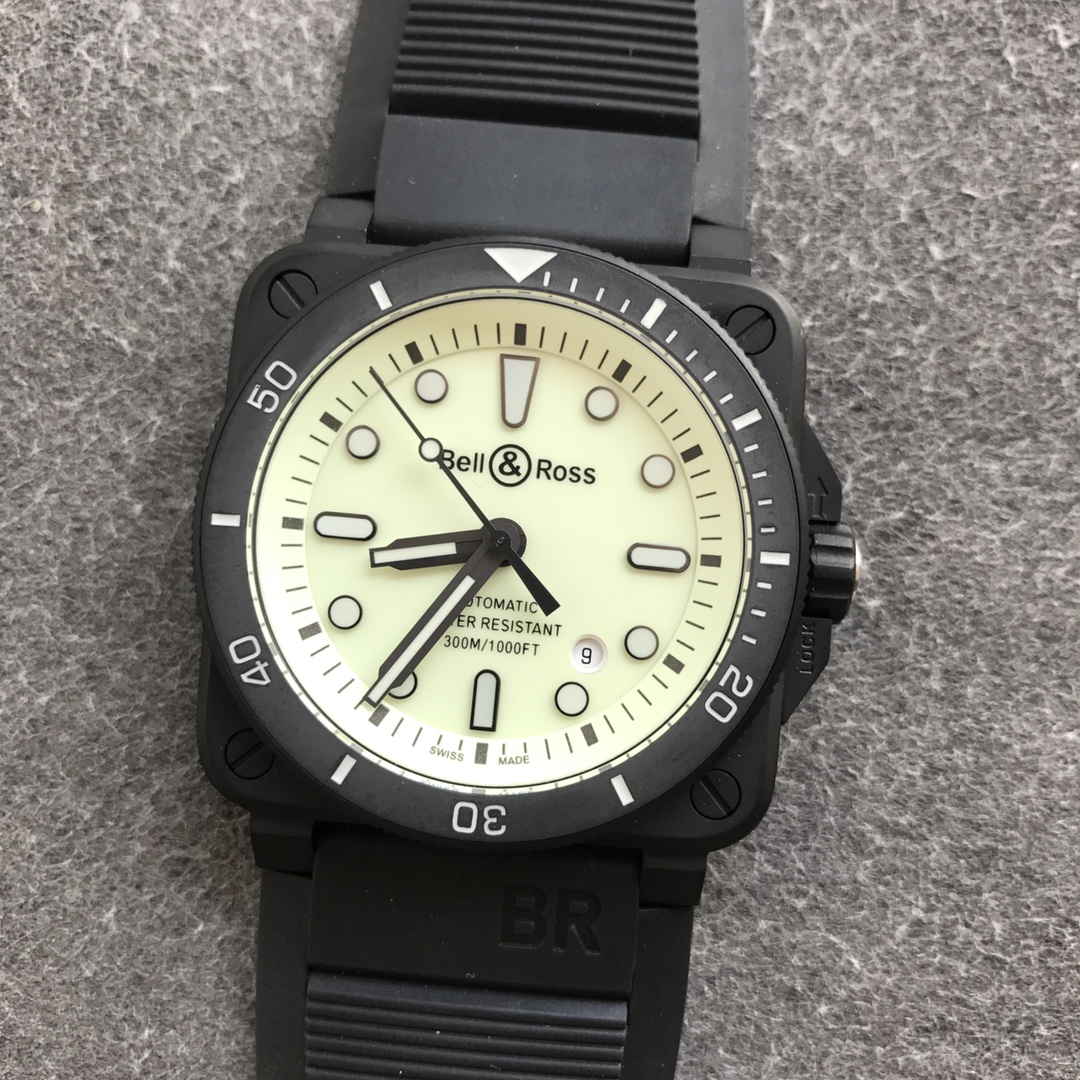 【Super Clone】Bell & Ross Br 03 - 92 Diver Full Lum Watch
