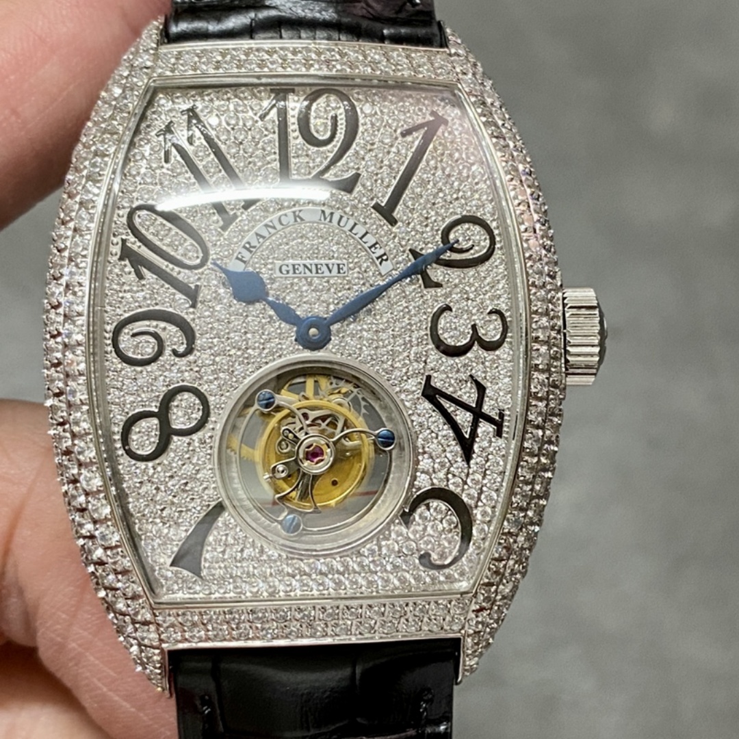 【Super Clone】Franck Muller Diamond Tourbillon 8880 T CH D CD WGWB Replica