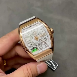【Super Clone】Franck Muller Vanguard Date Rose Gold V 45 SC DT 5N BC