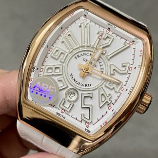 【Super Clone】Franck Muller Vanguard Date Rose Gold V 45 SC DT 5N BC