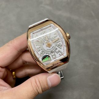 【Super Clone】Franck Muller Vanguard Date Rose Gold V 45 SC DT 5N BC