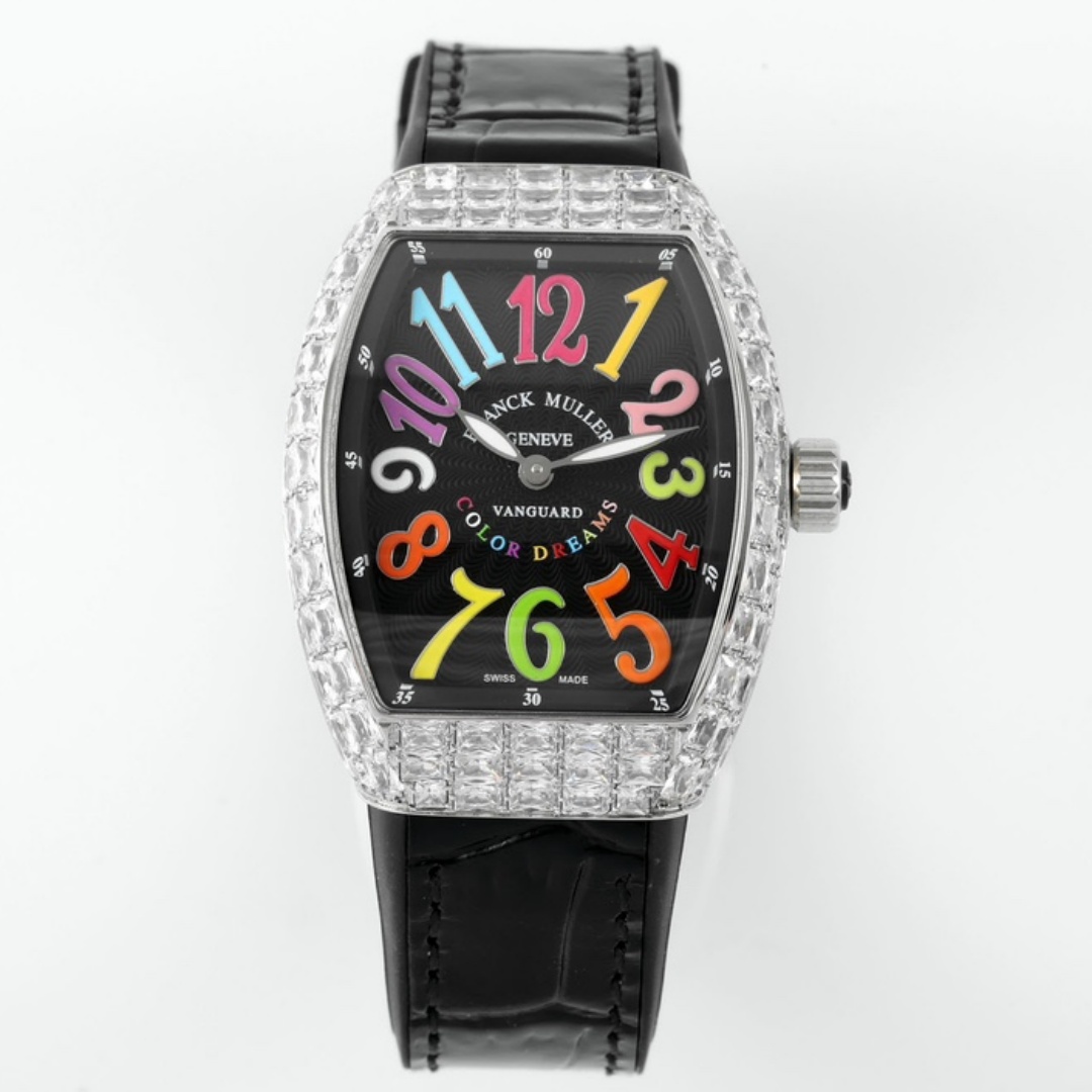 【Super Clone】Franck Muller Style No: 9880 SC DT COL DRM D7 AC Black Replica