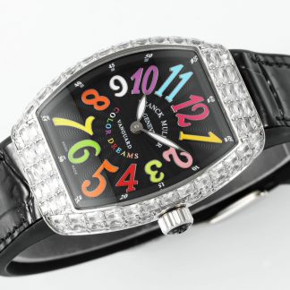 【Super Clone】Franck Muller Style No: 9880 SC DT COL DRM D7 AC Black Replica