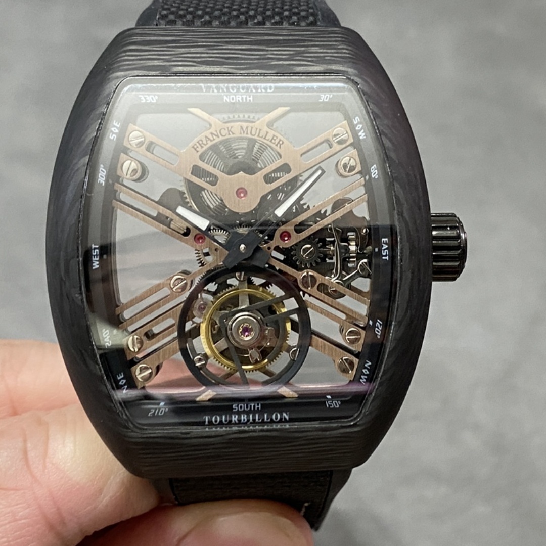 【Super Clone】Franck Muller Vanguard Seven Days V 45 S6 SQT NR BR (5N) TT SK BLK
