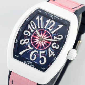 【Super Clone】Franck Muller Women's Yacht Pink Leather Strap