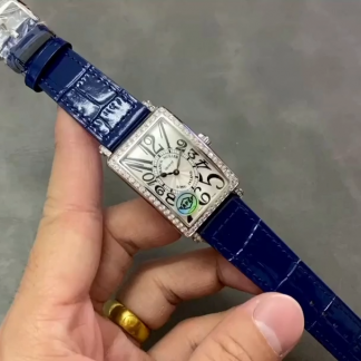 【Super Clone】Franck Muller Long Island Quartz Diamond Blue Dial 952QZD1R(AC) - DB