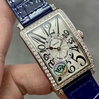 【Super Clone】Franck Muller Long Island Quartz Diamond Blue Dial 952QZD1R(AC) - DB