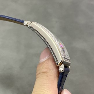 【Super Clone】Franck Muller Long Island Quartz Diamond Blue Dial 952QZD1R(AC) - DB