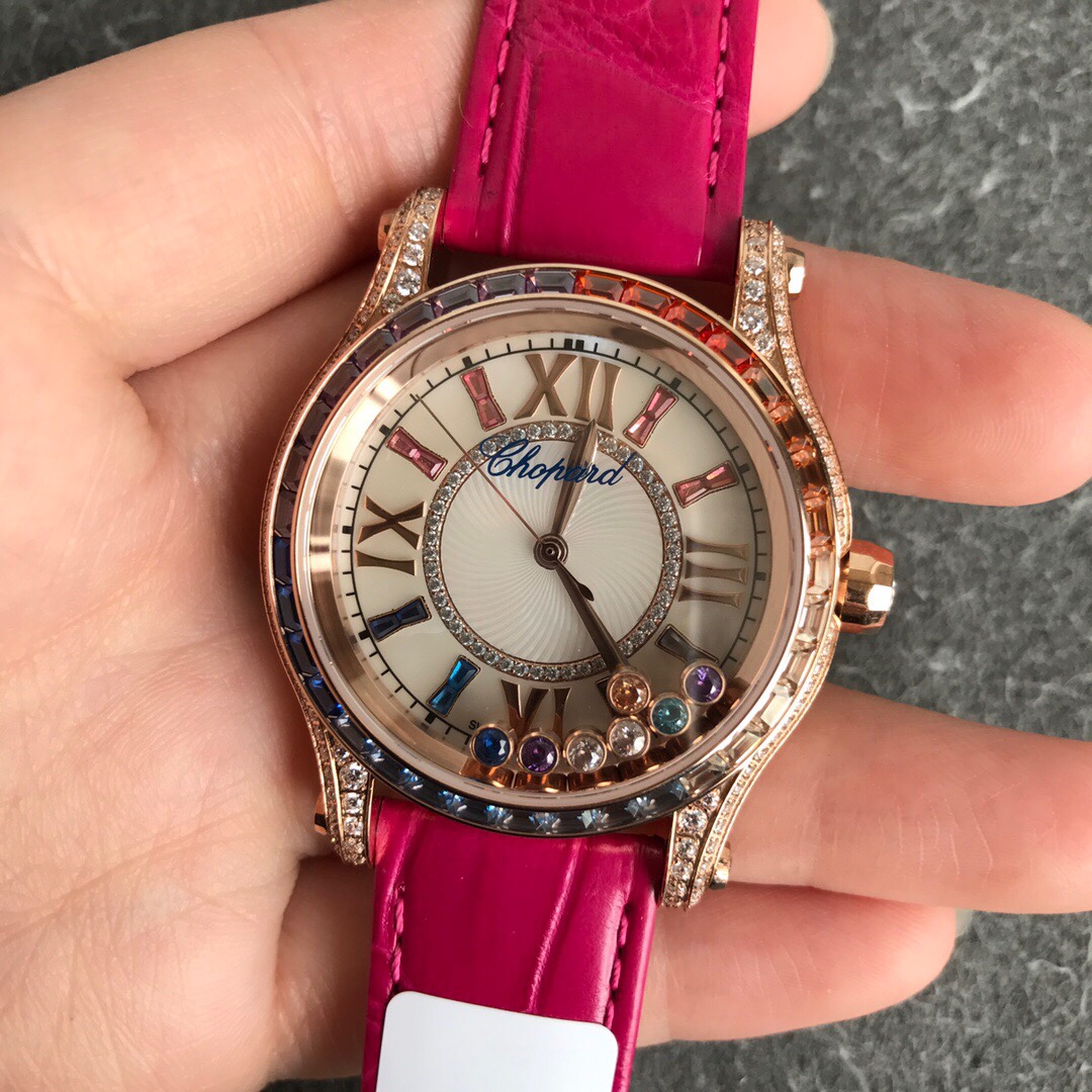 【Super Clone】Chopard Happy Sport 18K Rose Gold 274891-5025