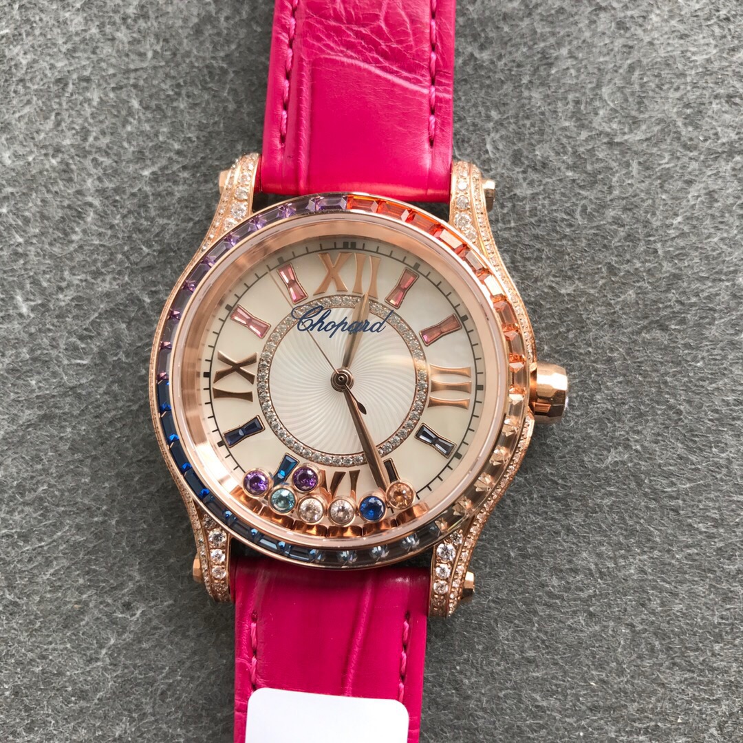 【Super Clone】Chopard Happy Sport 18K Rose Gold 274891-5025