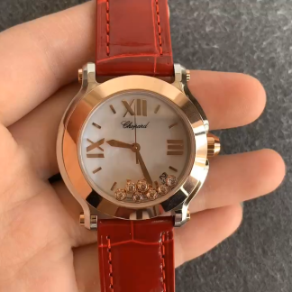 【Super Clone】Chopard Happy Sport White Diamond Dial 278475-3001