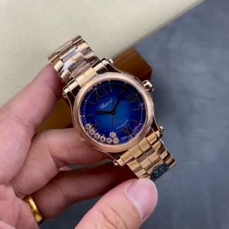 【Super Clone】Chopard Happy Sport Rose Gold Stainless Steel 36mm 278578-6003