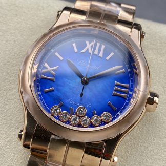 【Super Clone】Chopard Happy Sport Rose Gold Stainless Steel 36mm 278578-6003