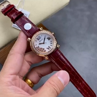 【Super Clone】Chopard Happy Sport Rose Gold Women's Quartz Watch 278475-3037