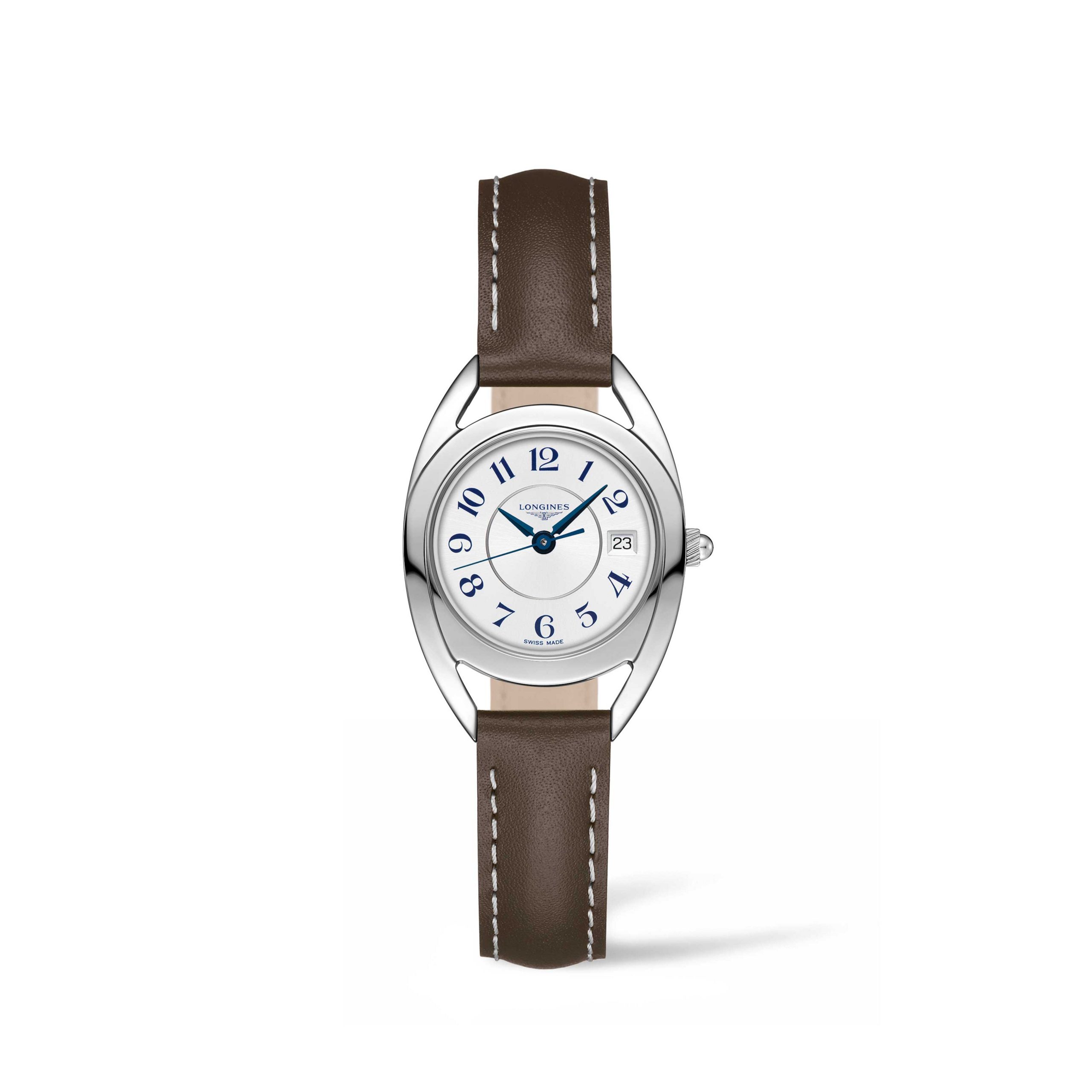 【Super Clone】Longines Women's L6.136.4.73.2 Equestrian Brown Leather Watch