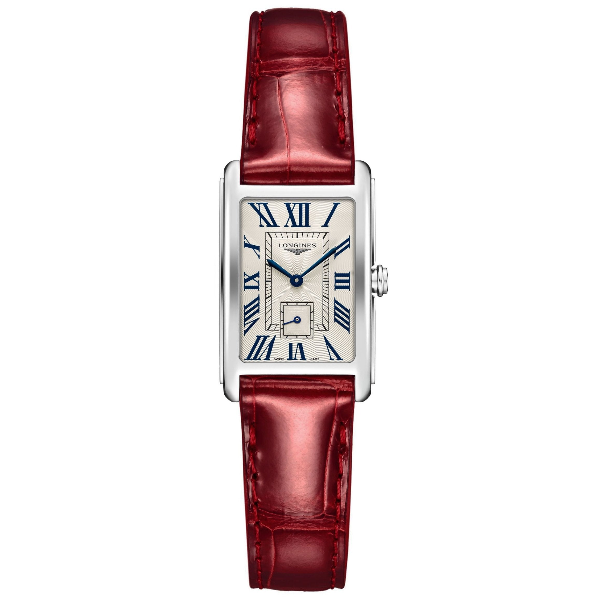 【Super Clone】Longines Women's L52554715 DolceVita? Red Leather Watch