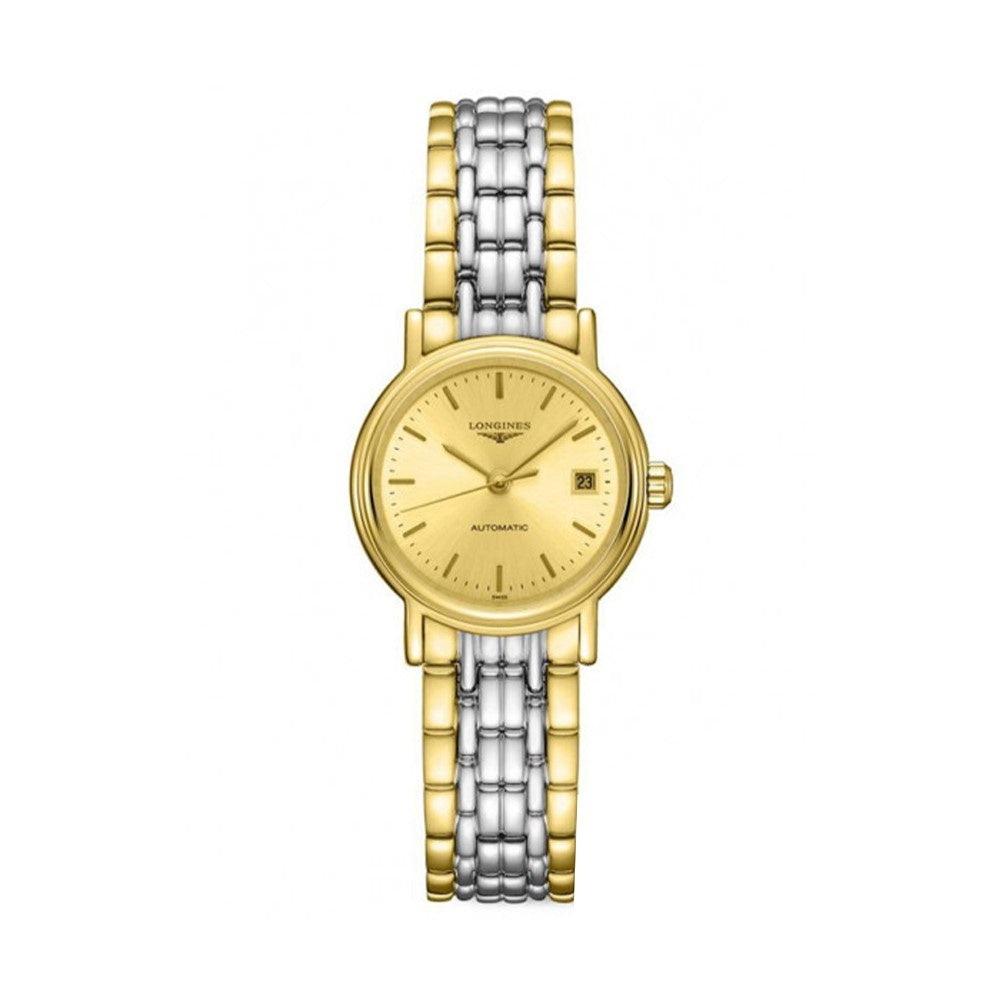 【Super Clone】Longines Women's L4.321.2.32.7  Presence Two-Tone Stainless Steel Watch