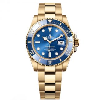 【Super Clone】Rolex Submariner 41mm 126618lb-0002 Blue Dial Yellow Gold Oyster Watch