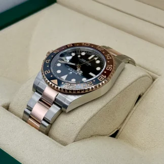 【Super Clone】Rolex GMT Master II 40 Two Tone Rose Gold Rootbeer 126711CHNR